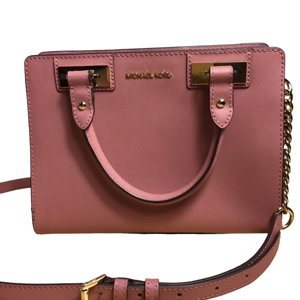 Michael Kors Quinn Medium Saffiano Leather Satchel Handbag NEW - Picture 3 of 9